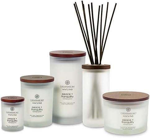 Chesapeake Bay Candle Scented Candle Peace + Tranquility (cashmere jasmine) 3-Wick Coffee Table Jar