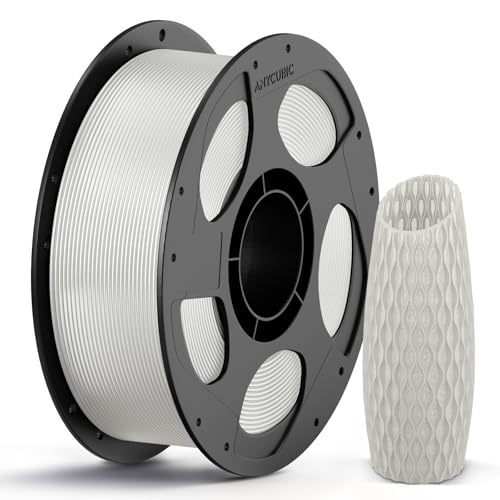 ANYCUBIC PLA 3D Printer Filament, 3D Printing PLA Filament 1.75mm Dimensional Accuracy +/- 0.02mm, 1KG Reusable Spool (2.2 lbs), Clear