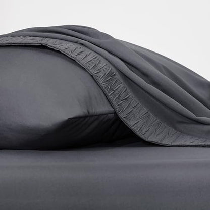 Bedsure Twin XL Sheet Sets Dorm Bedding - 3 Pieces Soft Extra Long Twin Sheets, Hotel Luxury, Easy Care Microfiber for Women, Men, Dark Grey