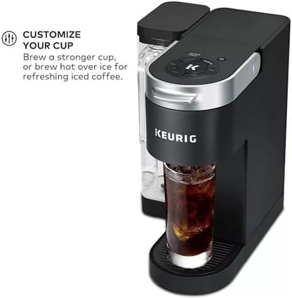 Keurig K-Supreme Single Serve K-Cup Pod Coffee Maker, MultiStream Technology, 4 Brew Sizes, 66oz Dual-Position Removable Reservoir, Black (Renewed)