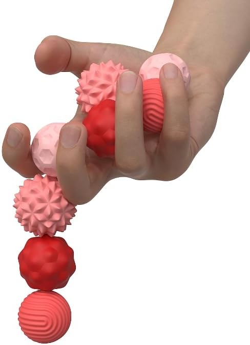 Silicone Magnetic Fidget Balls Toys, 8Pcs Attraction Textures Sensory Fidget Ball Toy with Silicone Shell for for Adults,Silent Desk Magnetic Stress Balls Fidget Toys, Stocking Stuffers for Teen Gifts