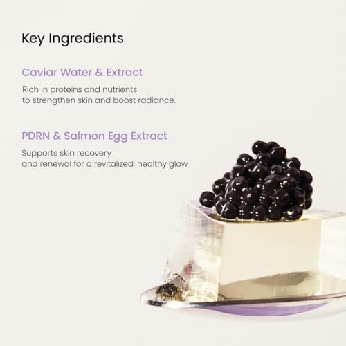 BIODANCE Rejuvenating Caviar PDRN Real Deep Mask, Overnight Hydrogel Mask, Skin Firming & Radiance Boost, Enhancing Recovery for All Skin Types, 1.19oz(34g) x 4ea