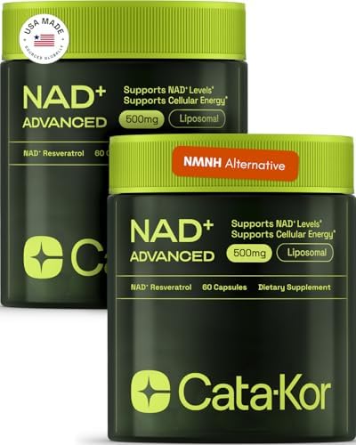 NMNH Supplement Alternative - Liposomal NAD w/Resveratrol - 60-Day Supply - High Purity NAD Supplement for Energy & Healthy Aging - 60 Capsules (2)