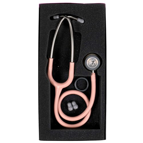 3M Littmann Classic III Monitoring Stethoscope, 5910C, More Than 2X as Loud, Weighs Less, 27" Champagne Rose Satin-Finish Tube for Added Comfort, Flexibility and Cleanability