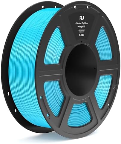 ELEGOO PLA Filament 1.75mm Sky Blue 1KG, 3D Printer Filament Dimensional Accuracy +/- 0.02mm, 1kg Spool(2.2lbs) Fit Most FDM 3D Printers