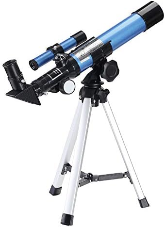 AOMEKIE Telescopes 40/400 with Tabletop Tripod 2 Eyepieces Portable Telescopes for Astronomy Beginners with Finderscope and Compass,Space, Gifts
