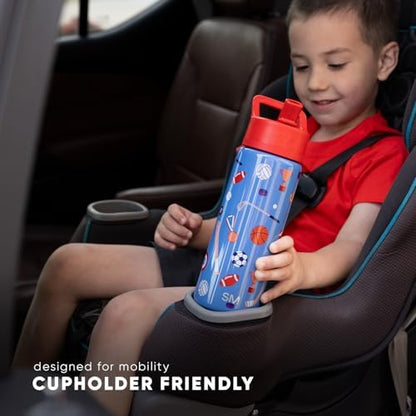 Simple Modern Kids Summit Water Bottle with Straw Lid | 18oz Stainless Steel Cup Insulated Tumbler for Toddlers, School | Confetti