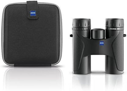 ZEISS Terra ED Binoculars 10x32 Waterproof, and Fast Focusing with Coated Glass for Optimal Clarity in All Weather Conditions for Bird Watching, Hunting, Sightseeing, Black