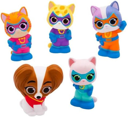 Disney Store Official Bath Set (SuperKitties) - Kids Bath Accessories with Beloved Disney Characters - Colorful and Fun Bath Time Essentials for Kids - Suitable for All Ages
