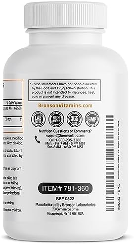 Bronson Vitamin K2 (MK7) with D3 Supplement Non-GMO Formula 5000 IU Vitamin D3 & 90 mcg K2 MK-7 Easy to Swallow D & K Complex, 360 Capsules