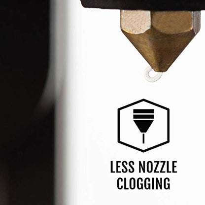 HATCHBOX 1.75mm White PLA 3D Printer Filament, 1 KG Spool, Dimensional Accuracy +/- 0.03 mm, 3D Printing Filament