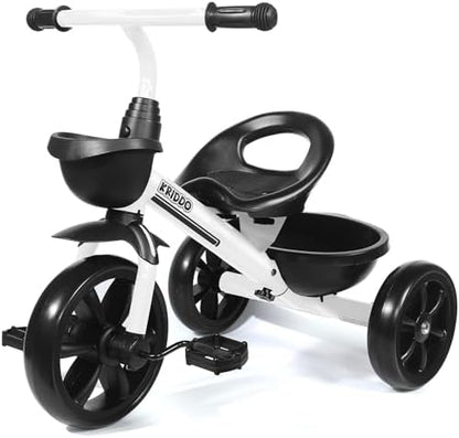 KRIDDO Kids Tricycles for 2-4 Year Olds, Toddler Trike Gift for 24 Months to 4 Years, White