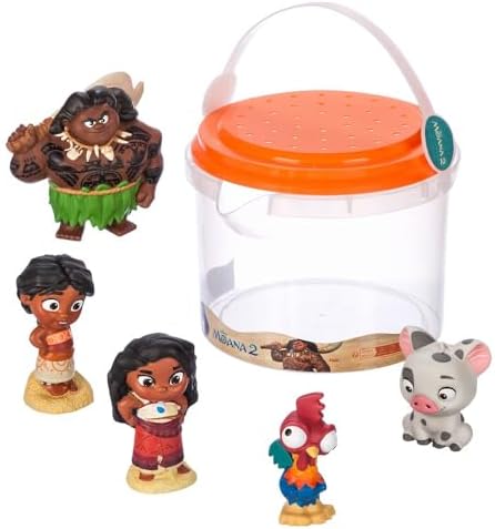 Disney Store Official Bath Set (Moana 2) - Kids Bath Accessories with Beloved Disney Characters - Colorful and Fun Bath Time Essentials for Kids - Suitable for All Ages