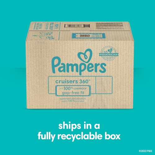 Pampers Diapers - Cruisers 360 - Size 7, 88 Count, Babyproof up to 100% Leakproof Pull-On Diaper