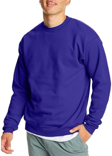 Hanes Men's EcoSmart Fleece, Pullover Crewneck Sweatshirt, 1 or 2 Pack