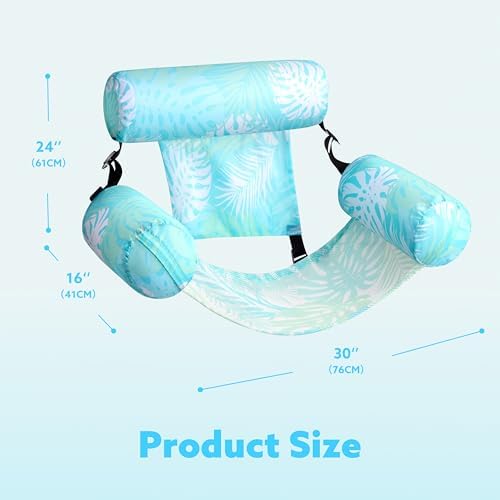 SLOOSH Inflatable Pool Floats Adult,2 Packs Floating Lounge Chairs,Blow up Pool Noodles for Adult Heavy Duty,Floating Chair for Party Summer Water Beach Lake Fun