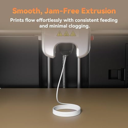 FLASHFORGE PLA Filament 1.75mm +/- 0.02mm, Matte White 3D Printer Filament 1kg (2.2lbs) Spool, Excellent Printing Performance, Easy to Use for Most FDM 3D Printers