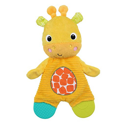 Bright Starts Snuggle & Teethe BPA-Free Crinkle Teething Plush Baby Toy - Giraffe (Pack of 6)