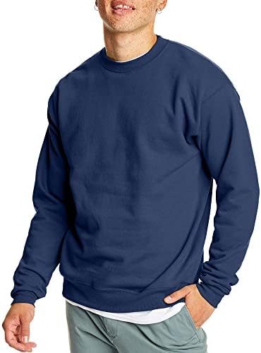 Hanes Men's EcoSmart Fleece, Pullover Crewneck Sweatshirt, 1 or 2 Pack