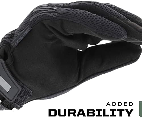 Mechanix Wear Original Tactical Glove - High Performance Anti-Slip Grip Safety Gloves - Impact Resistant & Touchscreen Capable - Medium - Covert Black