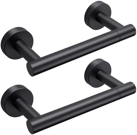 Day Moon™ (2 Pack) Matte Black Toilet Paper Holder - Black Toilet Paper Holder Wall Mount