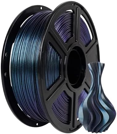 FLASHFORGE PLA Filament 1.75mm +/- 0.02mm Burnt Titanium, Color Changeable 3D Printer Filament 1kg (2.2lbs), Chameleon Changing Colors with Light, Perfectly Hide The Layer Line