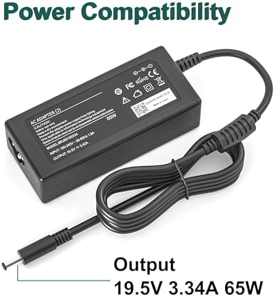 65W AC Charger for Dell Inspiron 15-7000 15-5000 15-3000 17-7000 17-5000 17-3000 13-7000 11-3000 2 in 1 Series 3558 3181 5100 5535 5555 5558 5559 5567 XPS 9350 9360 la65ns2-01 Charger Laptop Power