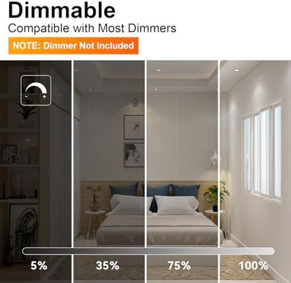 TJOY 12 Pack BR30 Flood Light Bulb Indoor, 65W Equivalent Dimmable Led Recessed Lights Bulb, 2700K Soft Warm White, E26 Base Bulbs for Kitchen Ceiling, Recessed Can, Replacement Incandescent, 9W,800LM