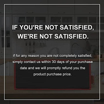 Bodaon Insulated Pizza Delivery Bag, 20" x 20" x 8" Pizza Warmer Bags for Carry Hot, Insulated Food Delivery Bag, Insulated Grocery Bags, Black with Red Edge, 1-Pack