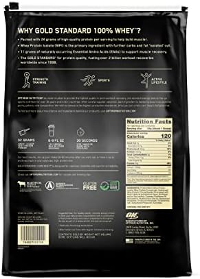 Optimum Nutrition Gold Standard 100% Whey Protein Powder, Extreme Milk Chocolate, 10 Pound (Packaging May Vary)