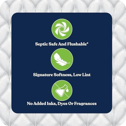 Quilted Northern Ultra Soft & Strong Toilet Paper, 8 Super Mega Rolls = 48 Regular Rolls, 5X Stronger*, Premium Soft Toilet Tissue