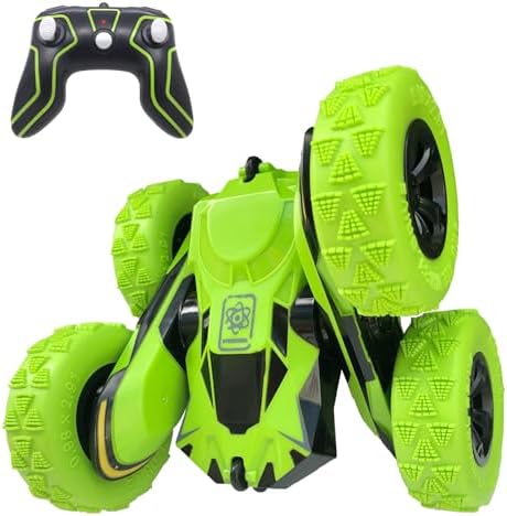 Threeking Double-Sided Driving Rc Stunt Car Toys Remote Control Cars 360-degree Flips Rotating Gifts Presents for Kids Boys/Girls Ages 6+