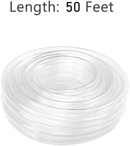 Eastrans Flexible PVC Hose, Hybrid PVC Tubing, Lightweight Plastic Tubing, 7/8 Inch ID, 50-Feet Length