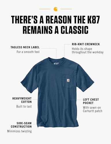 Carhartt Men's Loose Fit Heavyweight Short-Sleeve Pocket T-Shirt (Also Available in Big & Tall)