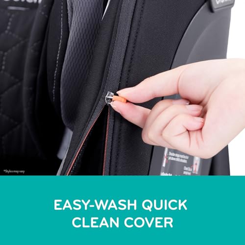 Evenflo Revolve360 Extend Convertible Car Seat with 360 Degree Rotation, Extended Rear-Facing, Forward-Facing, Booster Mode, and Secure Latch Install, Revere Gray