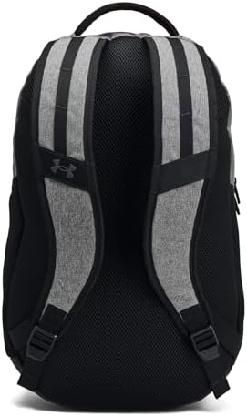 Under Armour Unisex-Adult Hustle 6.0 Backpack, (026) Castlerock Full Heather/Black/Black, One Size Fits Most