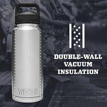 YETI Rambler 36 oz Bottle, Vacuum Insulated, Leakproof, Stainless Steel with Chug Cap
