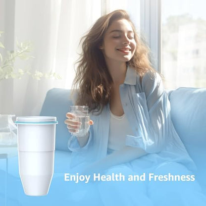 AQUA CREST NSF/ANSI 53 Certified Multiple-Stage Replacement Water Filters, Replacement for ZR-017 Pitcher Filters and Dispenser Filters, Reduce TDS, PFOA/PFOS, Chlorine, Bad Taste and Odor, 4 Packs