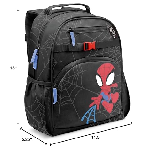 Simple Modern Medium Marvel Toddler Backpack for School Girls and Boys | Kindergarten Elementary Kids Backpack | Fletcher Collection | Kids - 15" tall | Spidey Kid