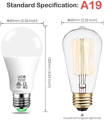 UCB Alexa Light Bulb 130W Equivalent, Smart Light Bulbs Warm White to Daylight Tunable, A19 E26 Bluetooth LED Bulbs Work with Alexa Only for Bedroom Kitchen Living Office No WiFi Required 4 Pack