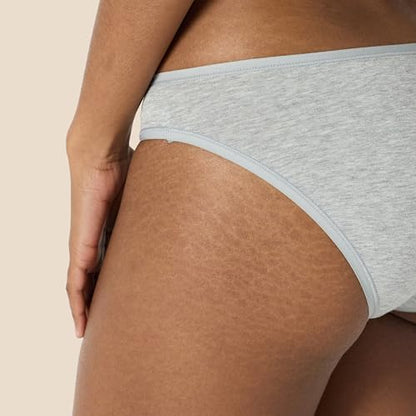 Amazon Essentials Women's Cotton Bikini Brief Underwear (Available in Plus Size), Multipacks