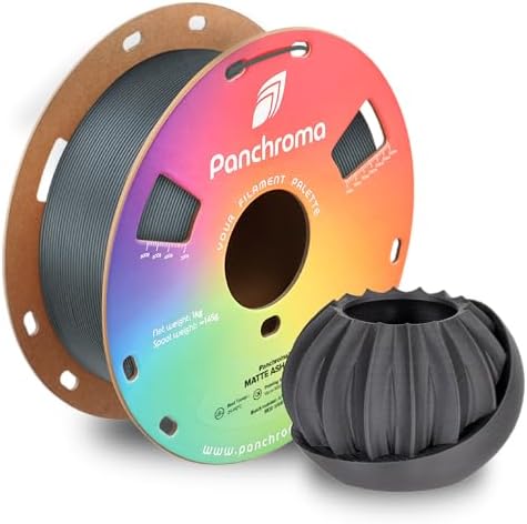Polymaker Panchroma Matte PLA Filament, Ash Grey 1.75mm 1kg 3D Printing Filament, Formerly Polyterra Matte, Fit Most FDM 3D Printers, 1kg Spool (2.2lbs)