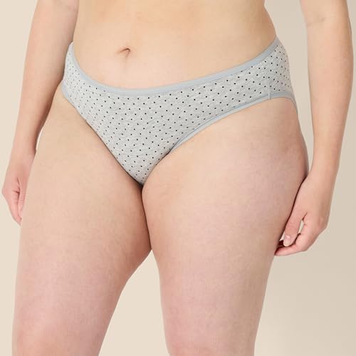 Amazon Essentials Women's Cotton Bikini Brief Underwear (Available in Plus Size), Multipacks