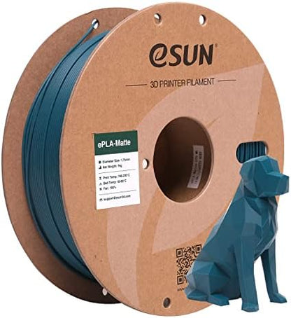eSUN Matte PLA Filament 1.75mm, Matte 3D Printer PLA Filament, 1KG Spool 3D Printing Filament for 3D Printers, Morandi Green