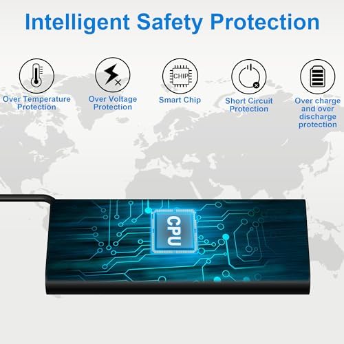 New Slim 65W USB C Laptop Charger Compatible with HP Spectre X360,Spectre,Elitebook x360,Elitebook,Envy,Omnibook,Chromebook,Elite x2,Zbook,ProBook Travel Type C AC Adapter Power Cord Supply