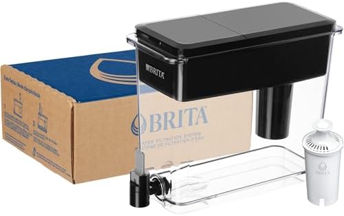 Brita UltraMax Large Water Dispenser With Standard Filter, BPA-Free, Reduces Copper, Cadmium and Mercury Impurities, Lasts 2 Months or 40 Gallons, Includes 1 Filter, Kitchen Accessories, Large 27-Cup