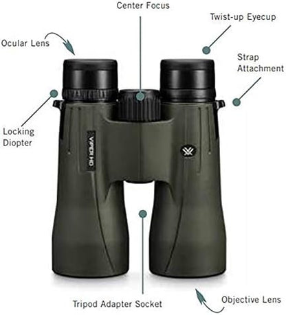 Vortex Optics Viper HD Roof Prism Binoculars 12x50