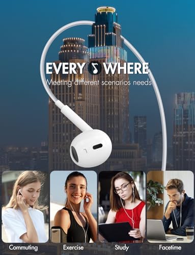 Antool USB C Headphones, 【Ultra Clear Calls & no Noise】 Earbuds Wired for iPhone 16/15 USBC Headphones,Compatible with iPhone/Android/Galaxy/iPad【2 Pack】