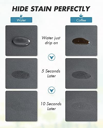 AMOAMI Coffee Mat - Hide Stain Rubber Backed Absorbent Dish Drying Mat for Kitchen Counter - Fits Under Coffee Maker or Machine