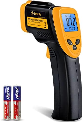 Etekcity Infrared Thermometer Temperature Gun 774 & Food Scale, Digital Kitchen Scale, 304 Stainless Steel, Weight in Grams and Ounces for Baking, Cooking, and Meal Prep, LCD Display, Medium